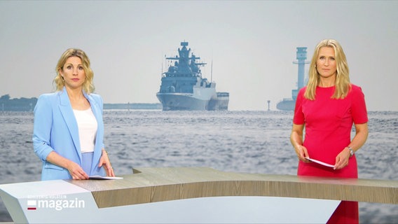 Eva Diederich und Gabi Lüeße moderieren das Schleswig-Holstein Magazin. © Screenshot 