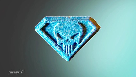 "Blue Punisher", eine gefährliche Ecstasy-Tablette. © Screenshot 