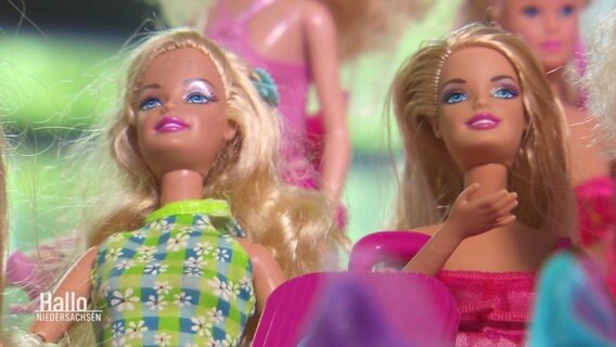 Mehrere verschiedene Barbiepuppen. © Screenshot 