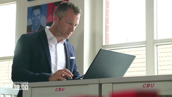 CDU-Landtagsabgeordenter André Hüttemeyer. © Screenshot 