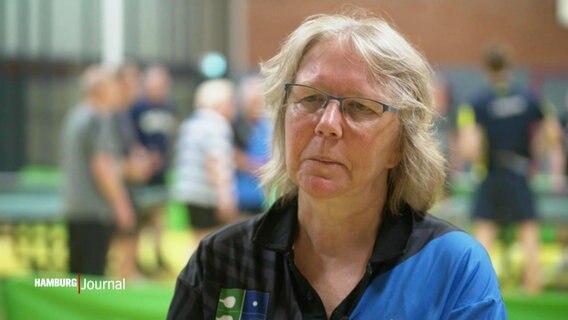 Gisela Pazyna, Teilnehmerin der Parkinson Tischtennis-WM. © Screenshot 