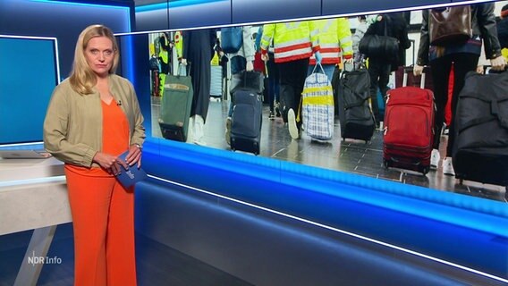 Juliane Möcklinghoff moderiert NDR Info. © Screenshot 