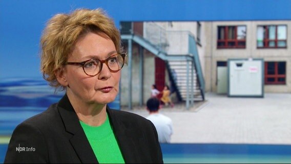 Daniela Behrens im Interview im Studio. © Screenshot 