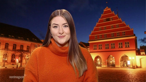 Die Reporterin Lena-Marie berichtet. © Screenshot 