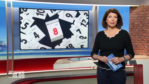 Nachrichtensprecherin Sandrine Harder. © Screenshot 