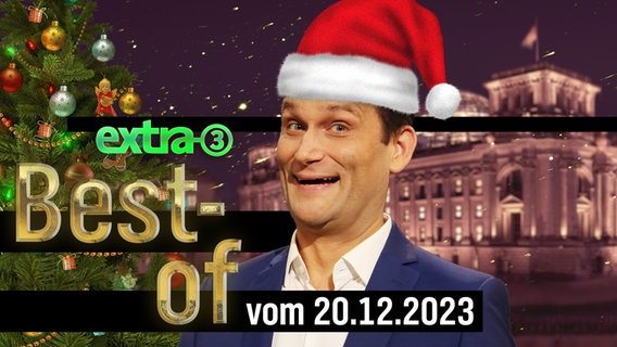 Christian Ehring mit einem Best-of Christmas. © NDR 
