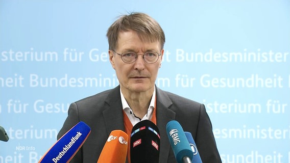 Bundesgesundheitsminister Karl Lauterbach. © Screenshot 
