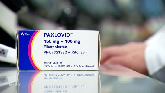 Eine Packung Paxlovid. © Screenshot 