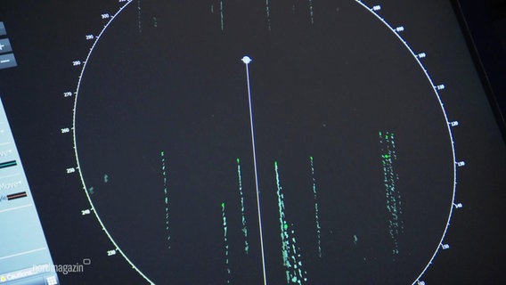 Ein Satellitennavigationssystem eines Schiffes. © Screenshot 