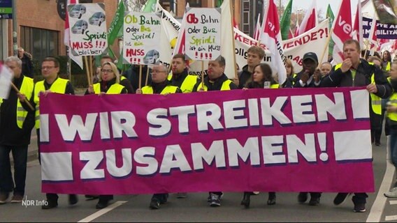 Gemeinsamer Streik von ver.di und Fridays for Future. © Screenshot 