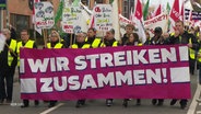 Gemeinsamer Streik von ver.di und Fridays for Future. © Screenshot 