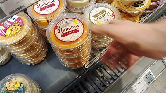 Verschiedene Sorten Hummus © Screenshot 