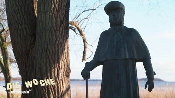 Ein Denkmal für Caspar David Friederich wurde eingeweiht. © Screenshot 