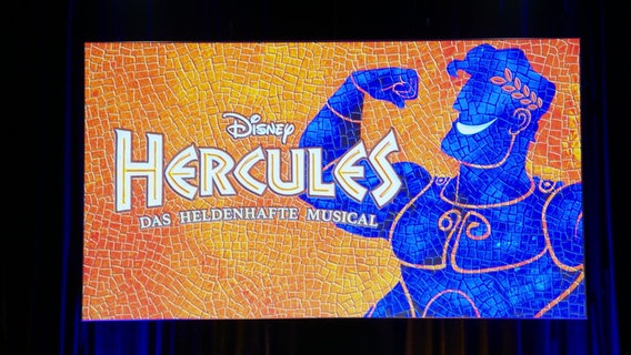 Das Werbebanner zum Musical "Hercules". © Screenshot 