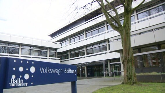 Eingangsschild vor dem Gebäude Volkwagen Stiftung © Screenshot 