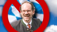 Maxi Schafroth als CSU-Politiker. (extra 3 vom 28.03.2024 im Ersten) © NDR 