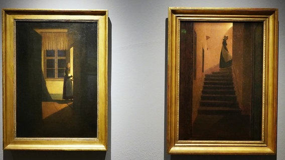 Zwei Gemälde von Caspar David Friedrich. © Screenshot 