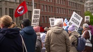 Demonstranten gegen Rechts in Kiel. © Screenshot 