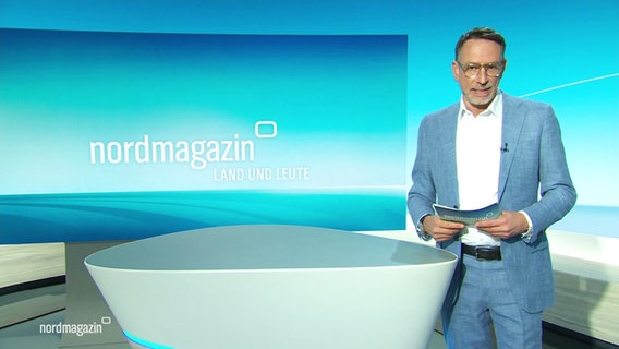 René Steuder moderiert das Nordmagazin - Land und Leute. © Screenshot 