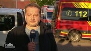 Der Reporter Torsten Ahles mit aktuellen Informationen. © Screenshot 