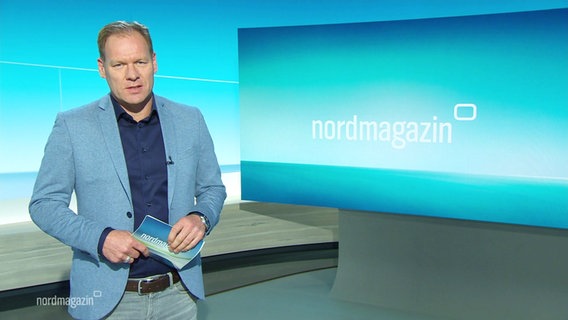 Thilo Tautz moderiert das Nordmagazin © Screenshot 