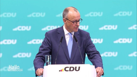 Der Parteivorsitzende der CDU: Friedrich Merz © Screenshot 