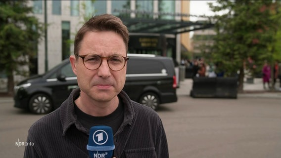 Christian Blenker berichtet aus Malmö. © Screenshot 
