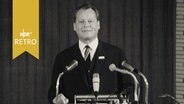 Willy Brandt bei Rede auf dem Deutschlandtreffen in Hamburg 1963  