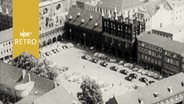 Marktplatz und Rathaus in Lübeck von oben (1965)  