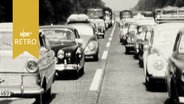 Stau auf einer Autobahn 1965  