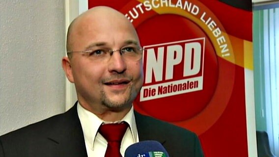 Matthias Heyder, NPD-Spitzenkandidat in Sachsen-Anhalt © NDR 