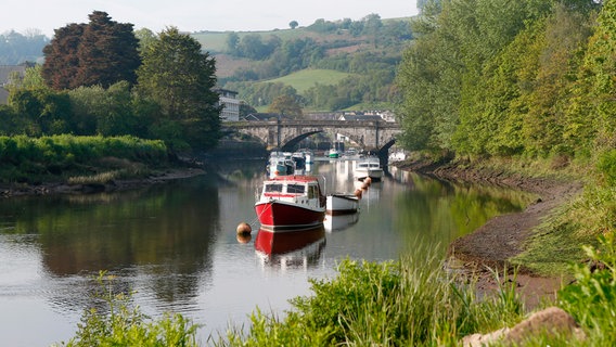 Totnes am River Dart liegt am Rand des Dartmoors. © NDR/Manfred Uhlig 