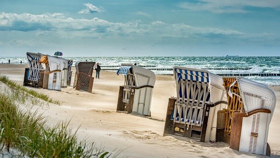 Strandkörbe am Strand von Graal Müritz. © NDR Foto: Danilo Albry