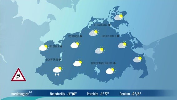 Die Wetterkarte für den 27. März 2023 © NDR 