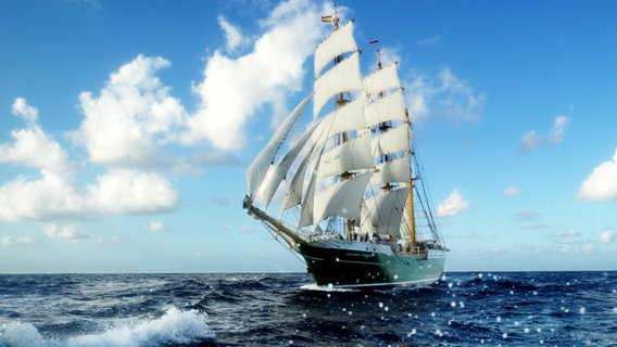 Das neue Segelschiff Alexander von Humboldt II. © picture alliance / dpa Foto: Maurizio Gambarini