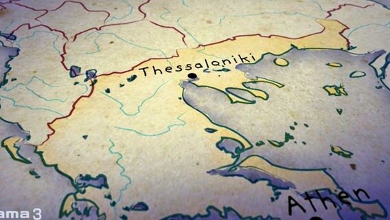 Thessaloniki Karte © NDR Foto: NDR