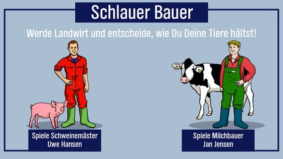 Titelbild des Spiels "Schlauer Bauer". © NDR 