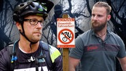 Streit um den Wald - Mountainbiker auf illegalen Wegen © Screenshot 