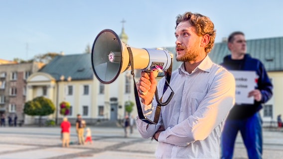 Demonstration für Pressefreiheit in Belarus © NDR 