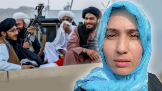 Die afghanische Reporterin Zahrah Nabbi © NDR, Picture Alliance 