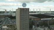 Ein VW-Gebäude.  