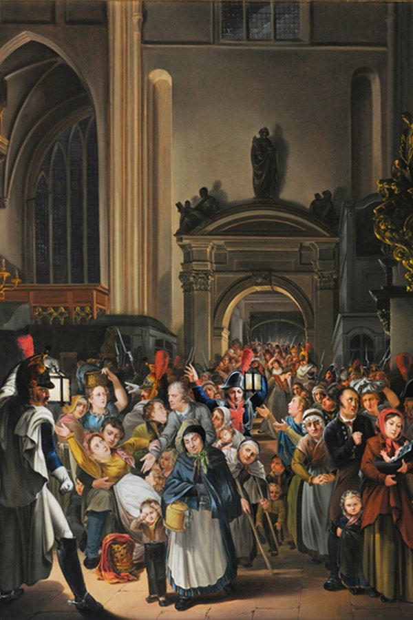 Menschen bei Nacht in der St. Petri Kirche in Hamburg Menschen bei Nacht in der St. Petri Kirche in Hamburg © Stubbe da Luz, Scheiblich Foto: Reinhard Scheiblich
