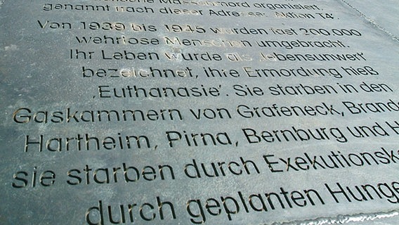 Mahnmal für ermordete "Euthanasie"-Opfer des NS-Terrors an der Berliner Philharmonie © picture-alliance 