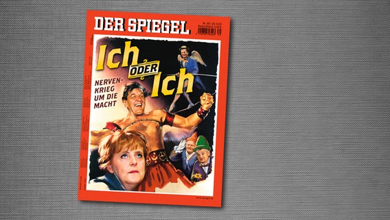 "Spiegel"-Titelbild mit Gerhard Schröder und Angela Merkel nach der Bundestagswahl 2005 © "Spiegel"-Verlag 