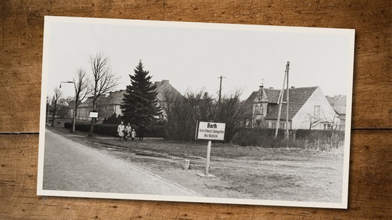 Das Elternhaus von Heinz Möller am Rande von Barth, Aufnahme aus den 50er-Jahren. © privat 
