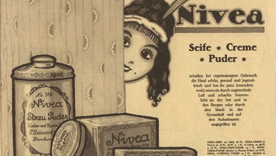 Werbung für Nivea-Produkte, 1913 © Beiersdorf AG 