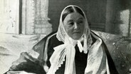Die britische Krankenpflegerin Florence Nightingale (1820-1910) auf einer Schwarz-Weiß-Aufnahme um 1900. © picture alliance / Heritage-Images | The Print Collector/Heritage Images 