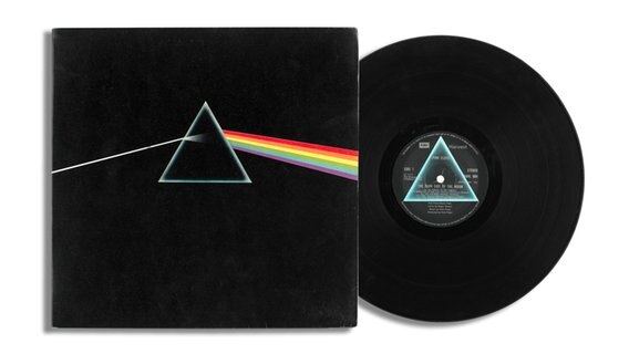 Das Plattenalbum "The Dark Side Of The Moon" der englischen Rockband Pink Floyd. © picture alliance / Photoshot 