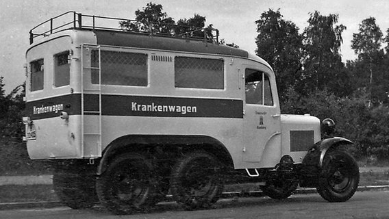Fahrzeug der Hamburger Feuerwehr © Archiv Hamburger Feuerwehr Historiker e.V. 