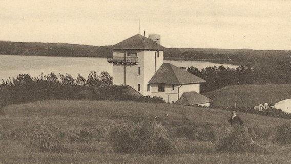 Leuchtturm Eckernförde, Blick vom Brennofenberg um 1910 © Stadtarchiv Eckernförde 